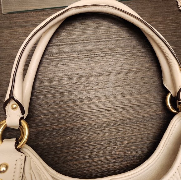 NWOT- COACH Ashley Gathered White Leather Shoulder Tote Y2K (F-23928) - Picture 6 of 9